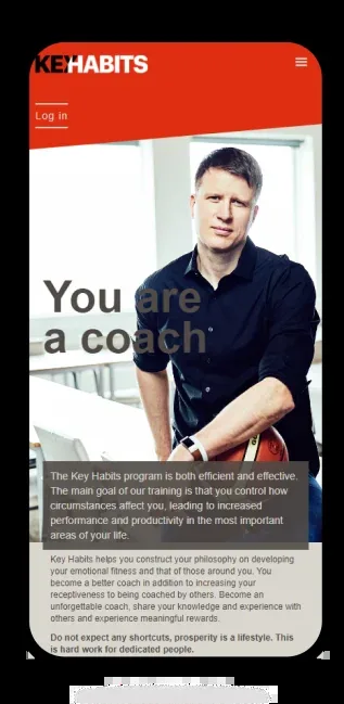 Key Habits project screen