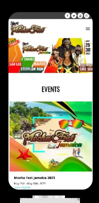 Mocha Fest project screen